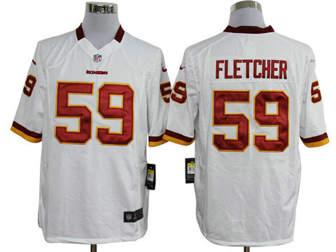 Nike Washington Redskins 59 London Fletcher White Game NFL Nike Nfl jersey